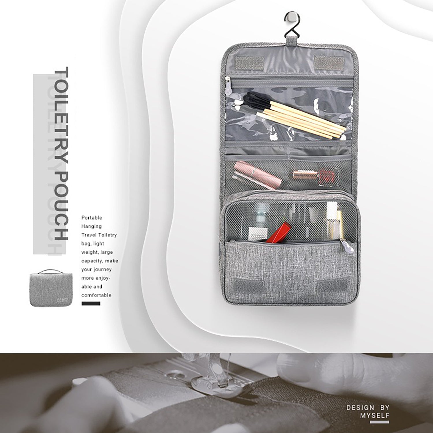 Trousse de toilette suspendue – Grande capacité