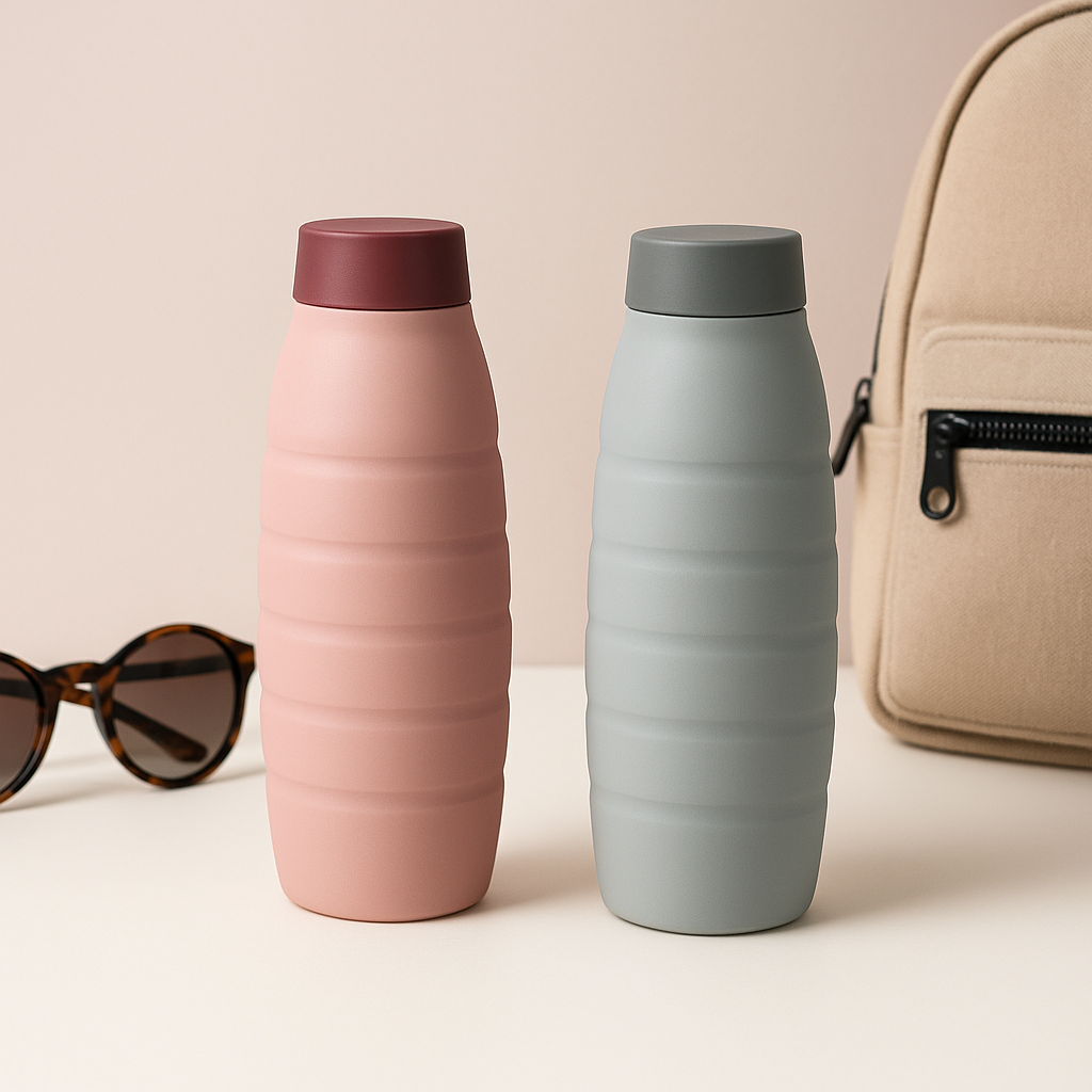 Bouteille d’eau  pliable en silicone